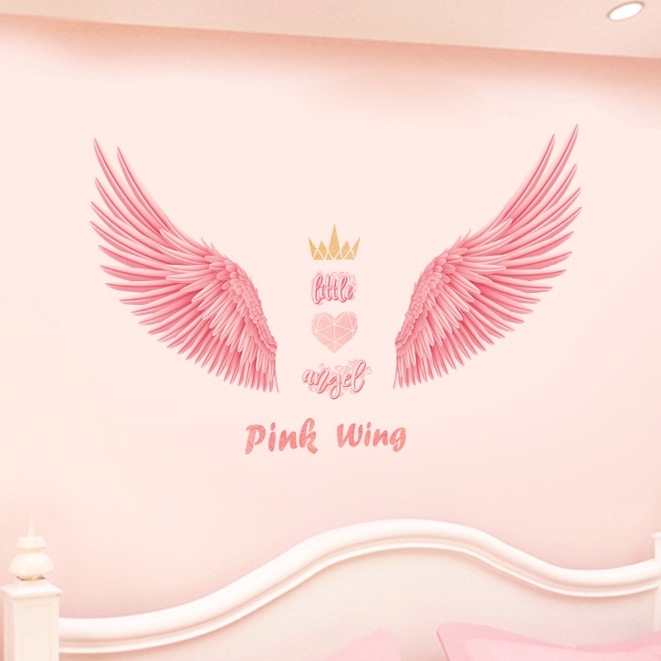 Decal dán tường đôi cánh thiên thần
