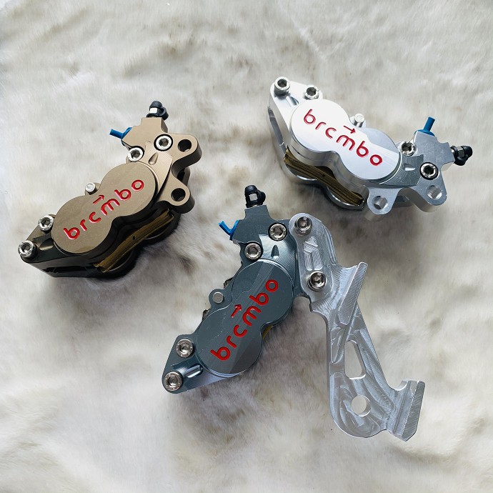 [Gía rẻ số 1 ] ] Heo Dầu BREMBO 4piston Có PÁT SAU NGƯỢC , XUÔI các dòng xe Ex150,135,sonic,raider, satria, winner