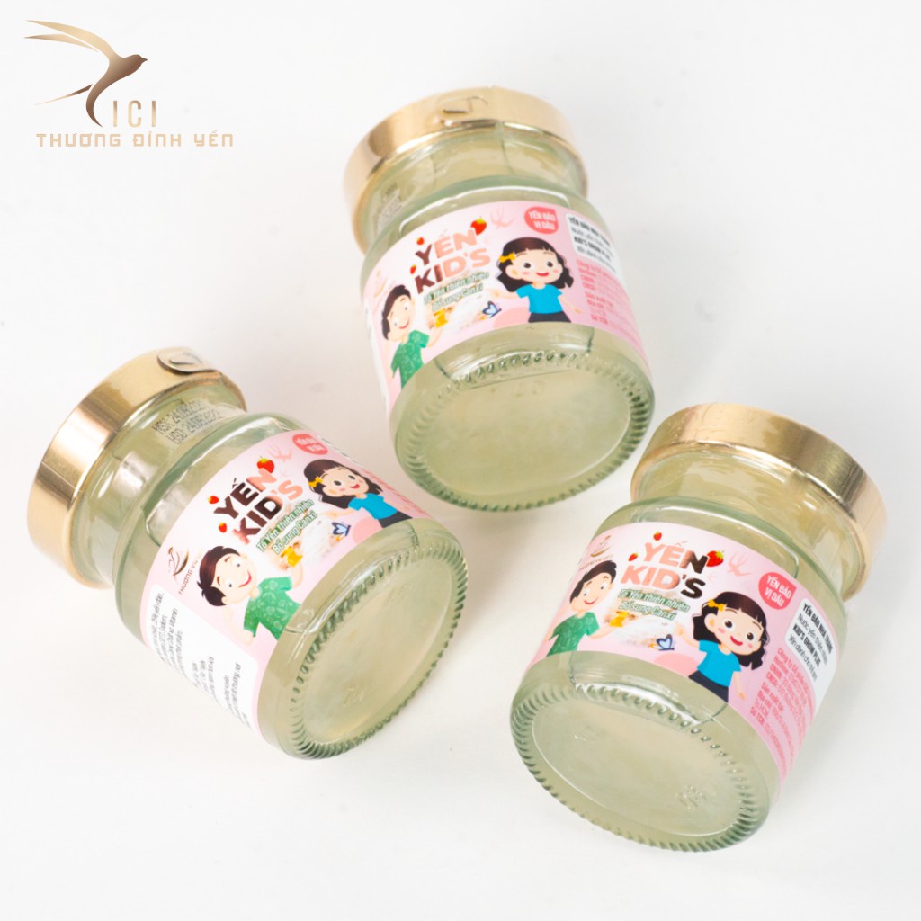 Combo 3 Set 3 Hũ Yến Chưng Sẵn CICI THƯỢNG ĐỈNH YẾN Thượng Vy Yến Kid Hỗ Trợ Tiêu Hóa, Tăng Trưởng Chiều Cao