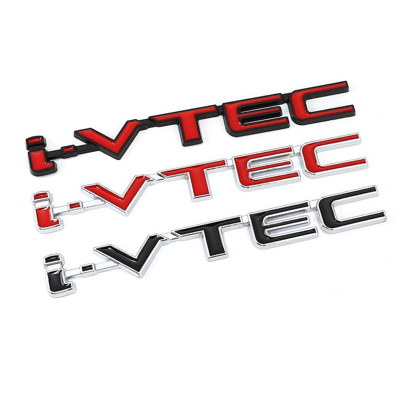 Logo VTEC 3D Bằng Kim Loại Dán Trang Trí Xe Hơi Honda City cb400 i-VTEC vfr800 cb750 Civic Accord Odyssey Spirior CRV SUV