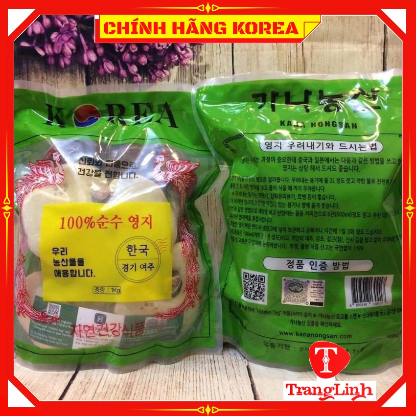 Nấm linh chi Kana hàn quốc chính hãng, túi 1kg - Giúp thải độc gan, thanh lọc cơ thể - tranglinhkorea