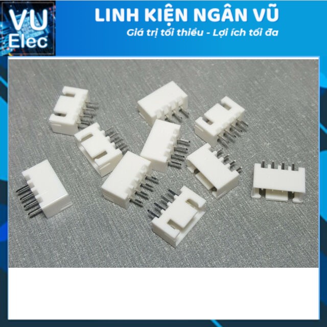 Header XH2.54 2P-10P Cái, Đực Thẳng, Đực Cong (10 Con)