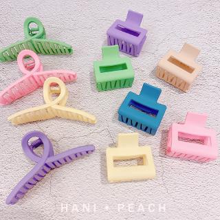 Kẹp tóc màu Macaron đơn giản phong cách Hàn Quốc cho nữ