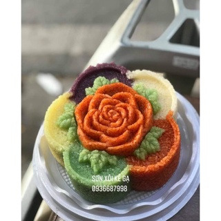 khuôn xôi hoa hồng cánh mai