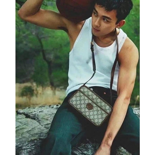 Túi đeo chéo Nam nữ Gc hộp interlocking size 22 Fullbox nam châm