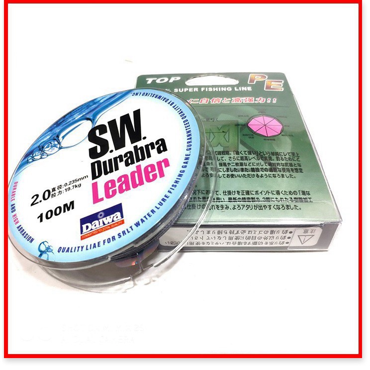 Dù Câu Cá Siêu Bền DAIWA SW Durabra Leader 100M - DIHOSO FISHING- Chuyên Câu Lure, câu đơn, câu đài, câu lục,...