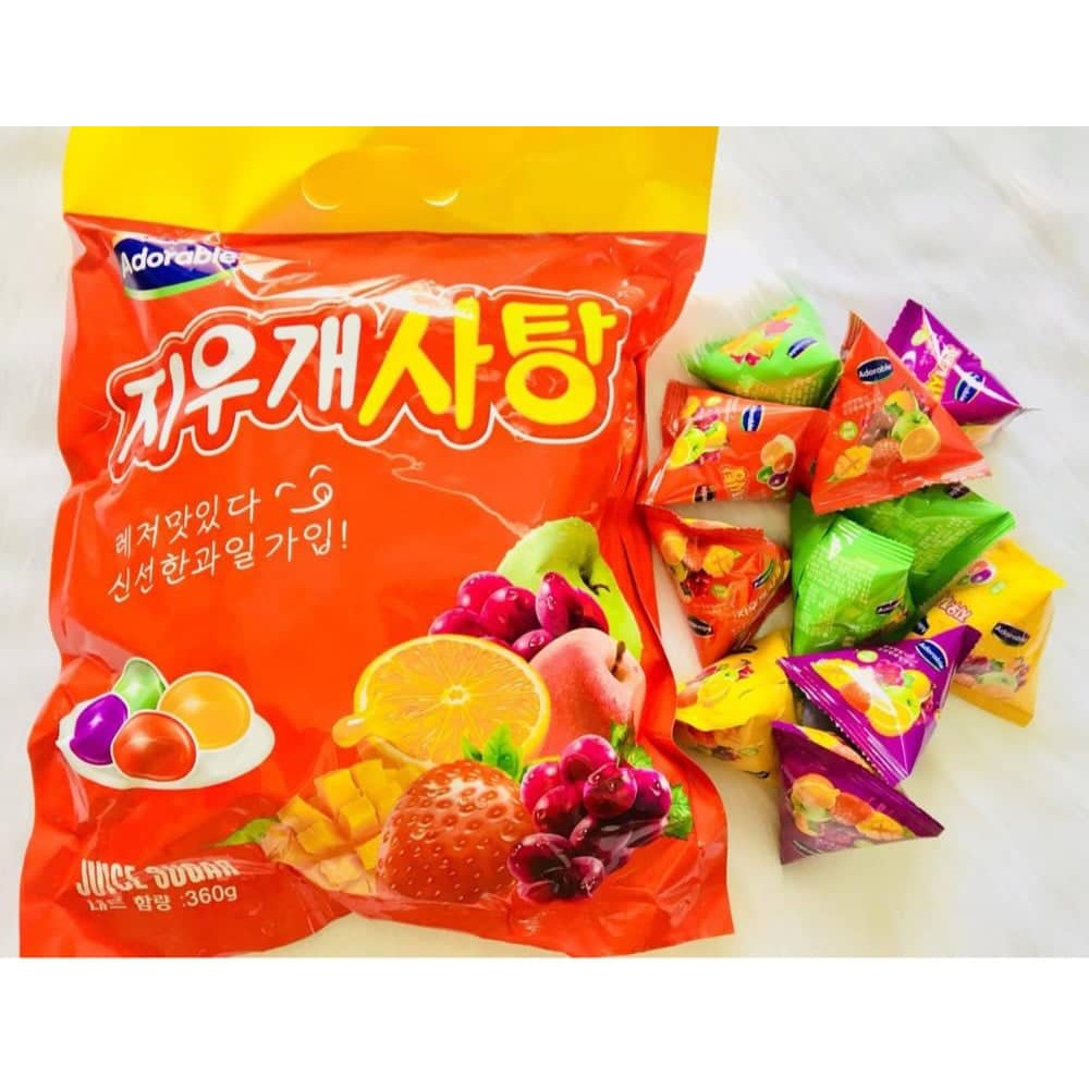 KẸO DẺO TRÁI CÂY HÀN QUỐC ❤️ Freeship 😍 Bịch 360GR