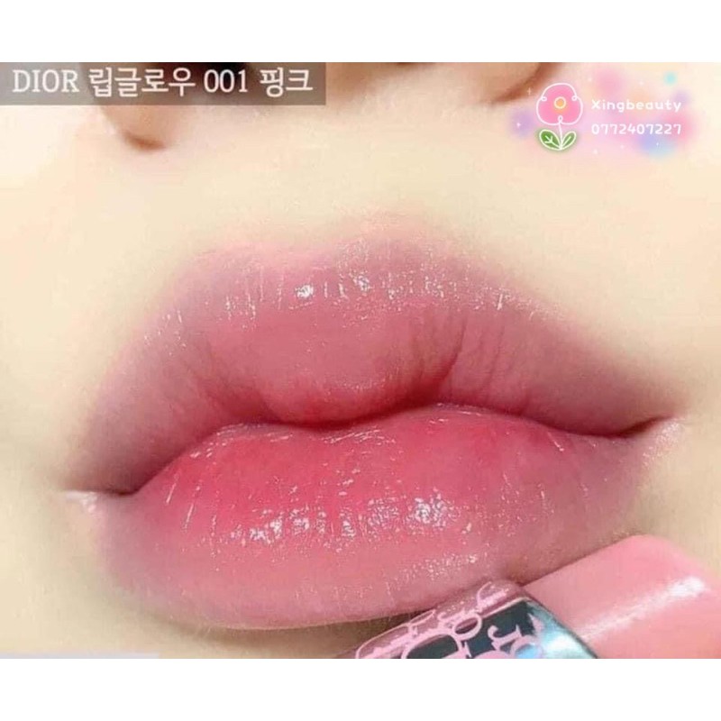 [𝐌𝐚̂̃𝐮 𝐌𝐨̛́𝐢 𝟐𝟎𝟐𝟏 - 𝐍𝐨 𝐛𝐨𝐱] Son Dưỡng Dior Addict Lip Glow Màu 001 Pink Mẫu Mới