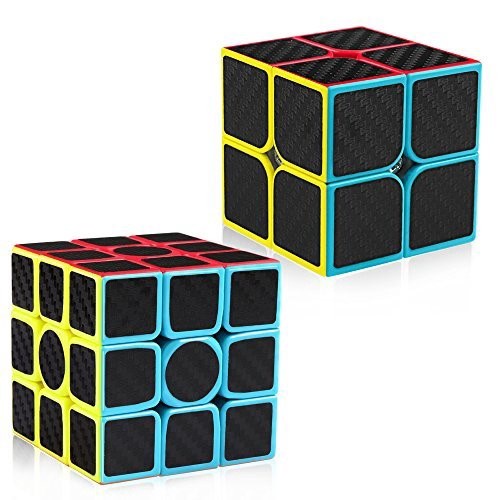 Rubik Carbon MoYu MeiLong 3x3 Xoay mượt tặng kèm chân đế Rubik Moyu