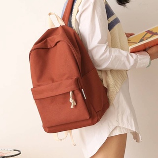 Ba lô vải canvas màu sắc vintage phong cách hàn quốc
