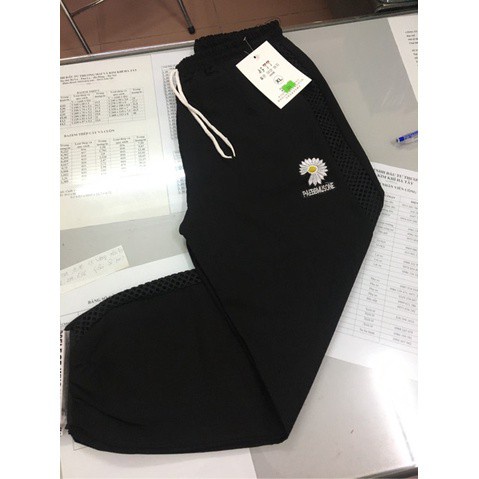 Quần đũi nữ đẹp baggy cạp chun chất đũi xước thoáng mát phong cách Hàn Quốc Q022