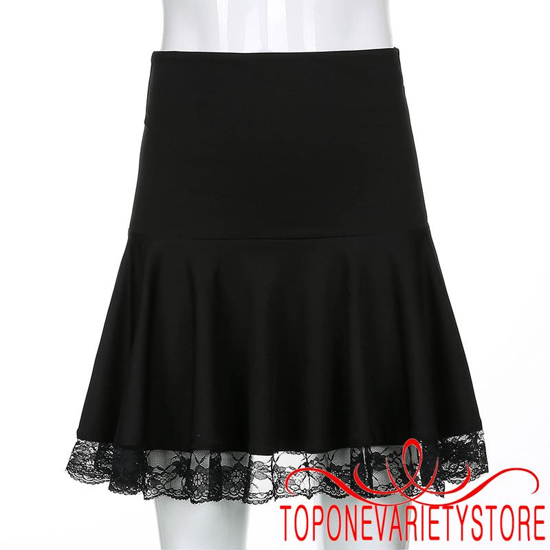 Chân Váy Chữ A Phối Ren Thời Trang Nữ Tính | BigBuy360 - bigbuy360.vn