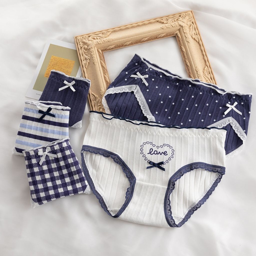 Quần lót nữ cotton cao cấp kháng khuẩn khử mùi thấm hút mồ hôi họa tiết dễ thương cute DEVARI L396