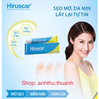 Hiruscar gel - gel cải thiện sẹo