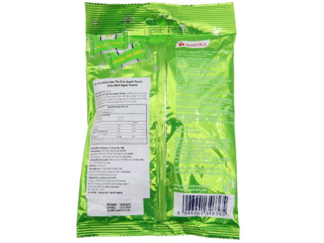 Kẹo bạc hà vị táo và đào thương hiệu Fres 150g