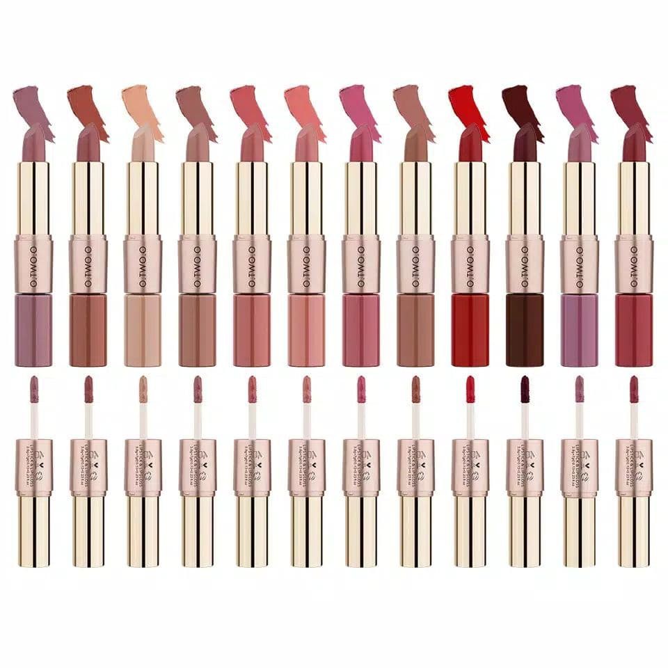 (Hàng Mới Về) Son Kem Lì O Two O Rose Gold 2 Trong 1 Màu Sắc Thời Trang | BigBuy360 - bigbuy360.vn