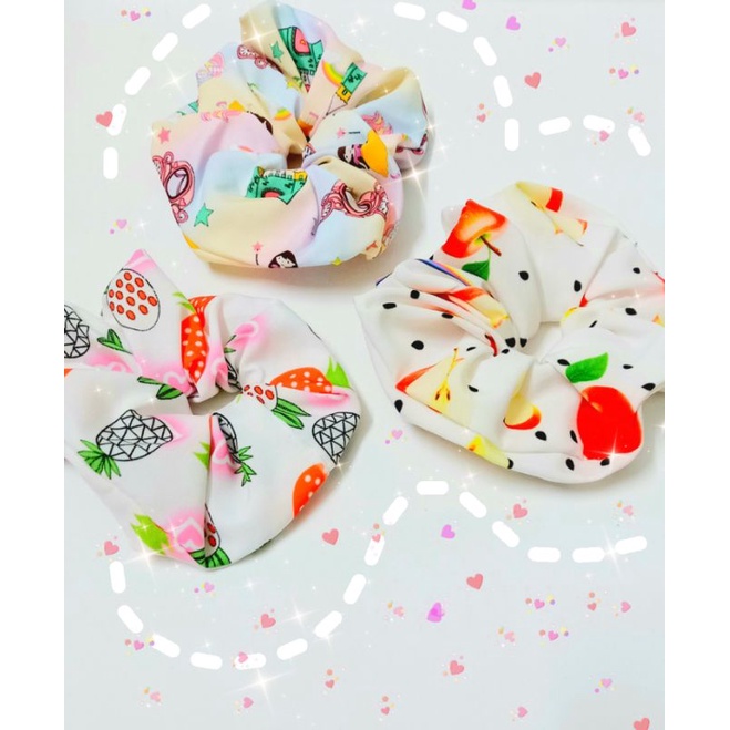 Cột tóc vải Scrunchies nhiều mẫu cute