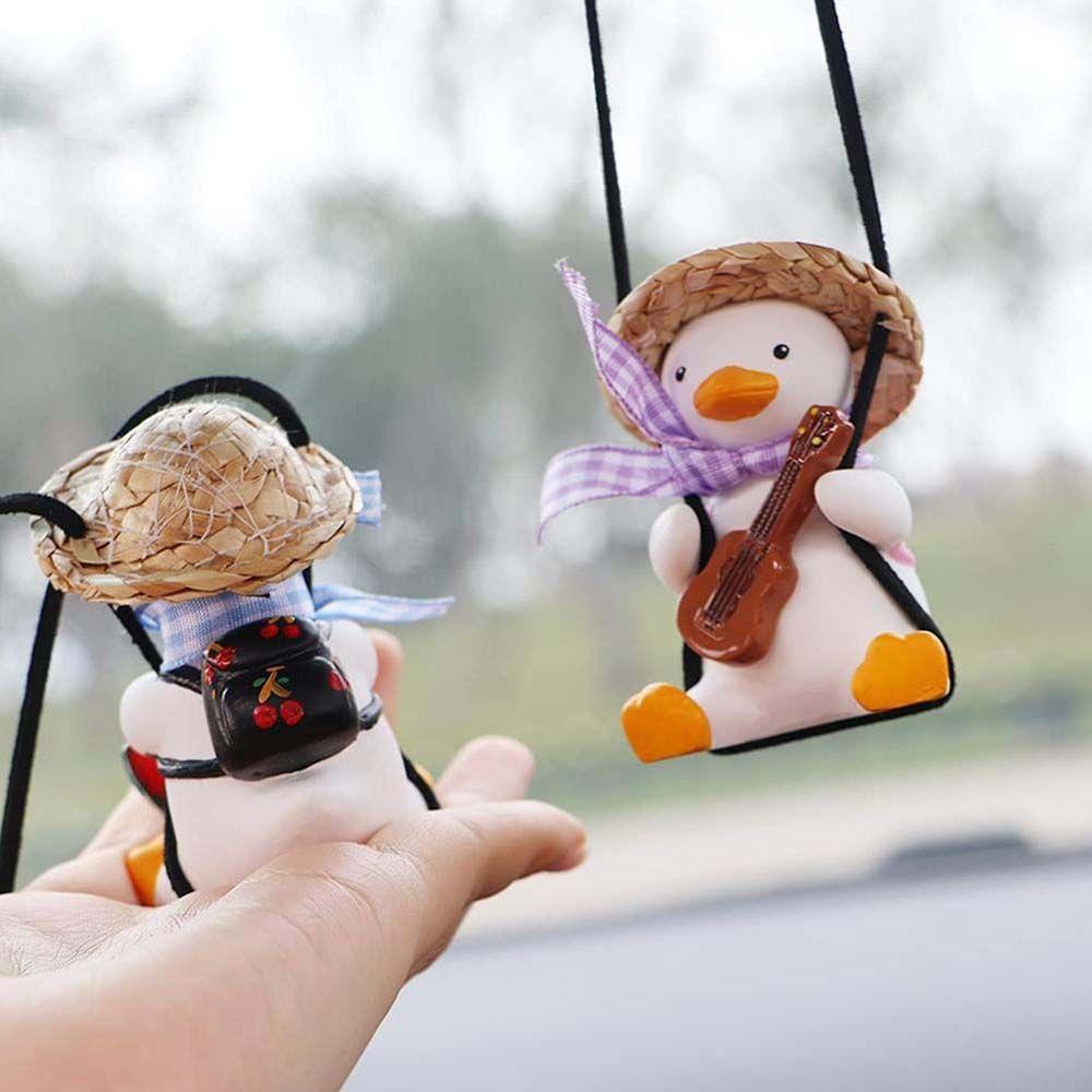 Dây Treo Trang Trí Kính Chiếu Hậu Xe Hơi REBUY1 Họa Tiết Hoạt Hình Sáng Tạo