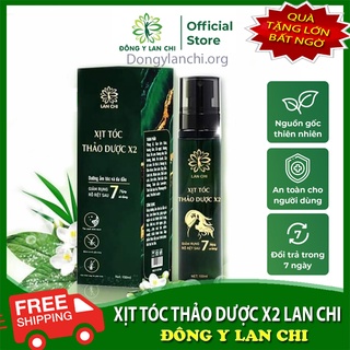 Xịt Tóc Thảo Dược X2 Lan Chi Kích thích mọc tóc, mềm mượt, ĐôngYLanChi