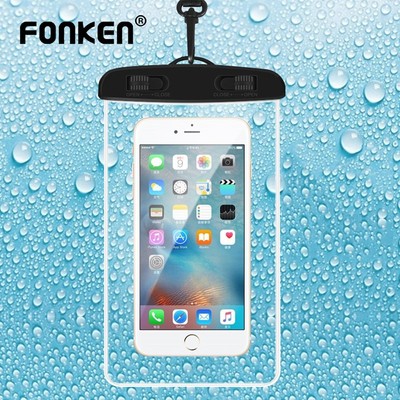 Túi bảo vệ điện thoại FONKEN trong suốt chống nước IPX8 khi bơi lội