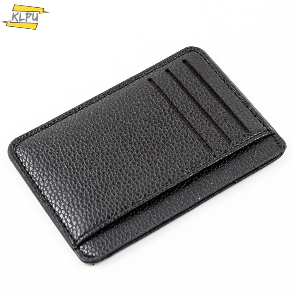 Ví Da PU 6 Ngăn Siêu Mỏng Đựng Thẻ Tiện Dụng Cho Nam Giá Đỡ