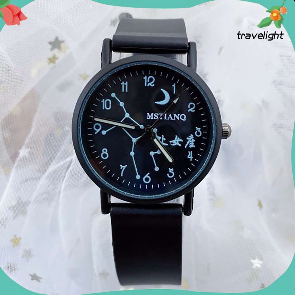 (Travelight) Đồng hồ quartz phát quang họa tiết chòm sao sành điệu cho nam nữ