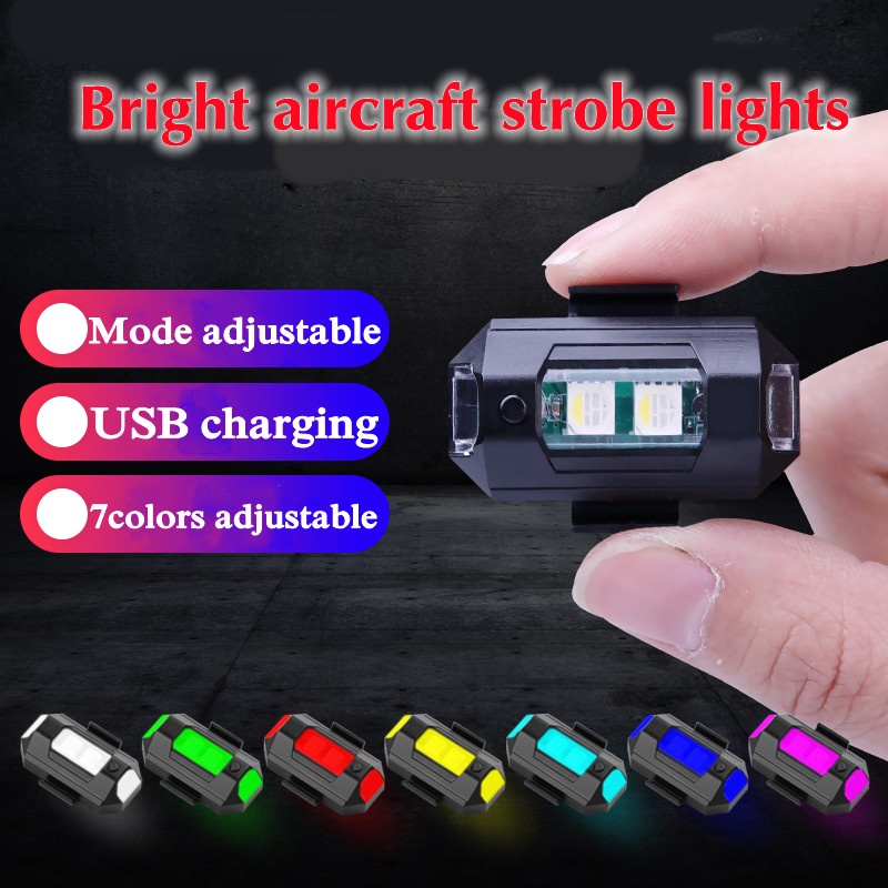 Đèn Nhấp Nháy Sạc 7 Màu Sắc Thông Dụng Dành Cho Xe Máy Bay Xe Hơi