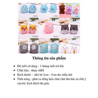 ĐỒ CHƠI TRẺ SƠ SINH/ THÚ BÓP KÊU CHÚT CHÍT