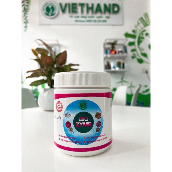 Men Vi Sinh-Phòng Trị Bệnh Phân Trắng Trên Tôm BIO ZYME VIETHAND hũ 250g