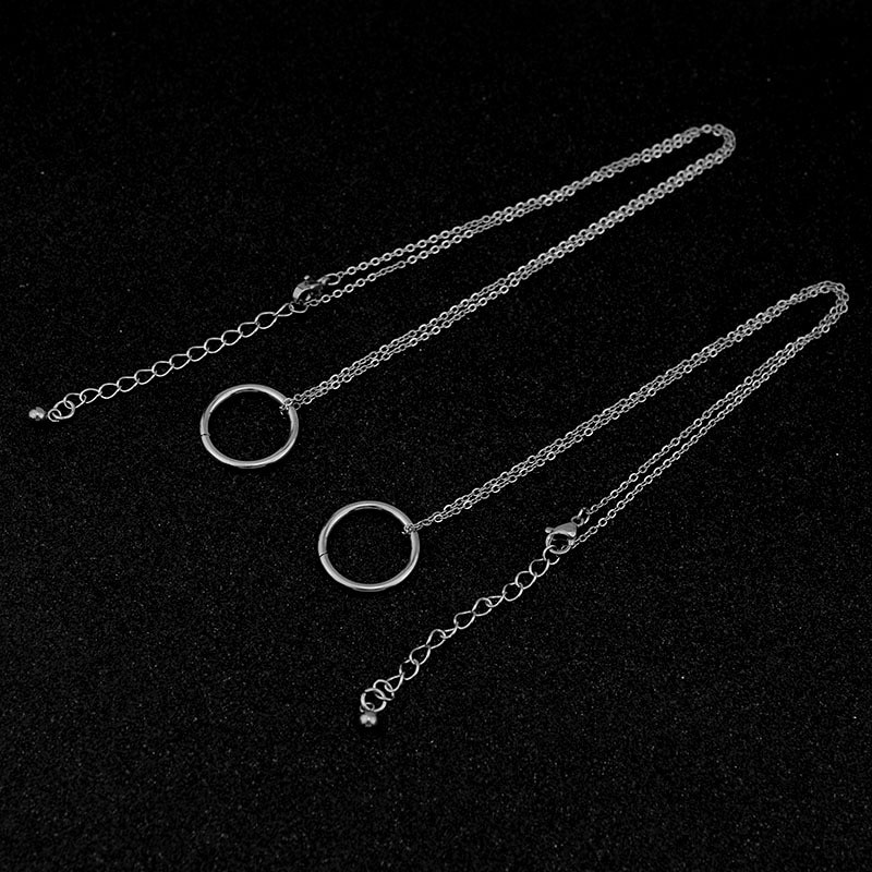 Bộ 2 vòng cổ Tình Bạn Mặt Hình Tròn Thời Trang Cho Cặp Đôi