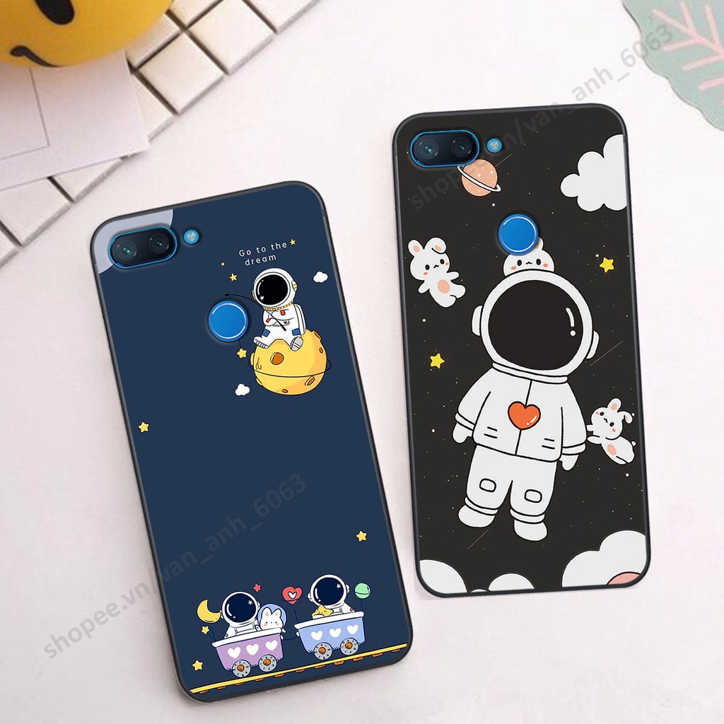 Ốp Xiaomi Mi 8 SE / Mi 8 Lite hình bầu trời, phi hành gia đẹp, ốp lưng điện thoại xiaomi viền dẻo cao cấp