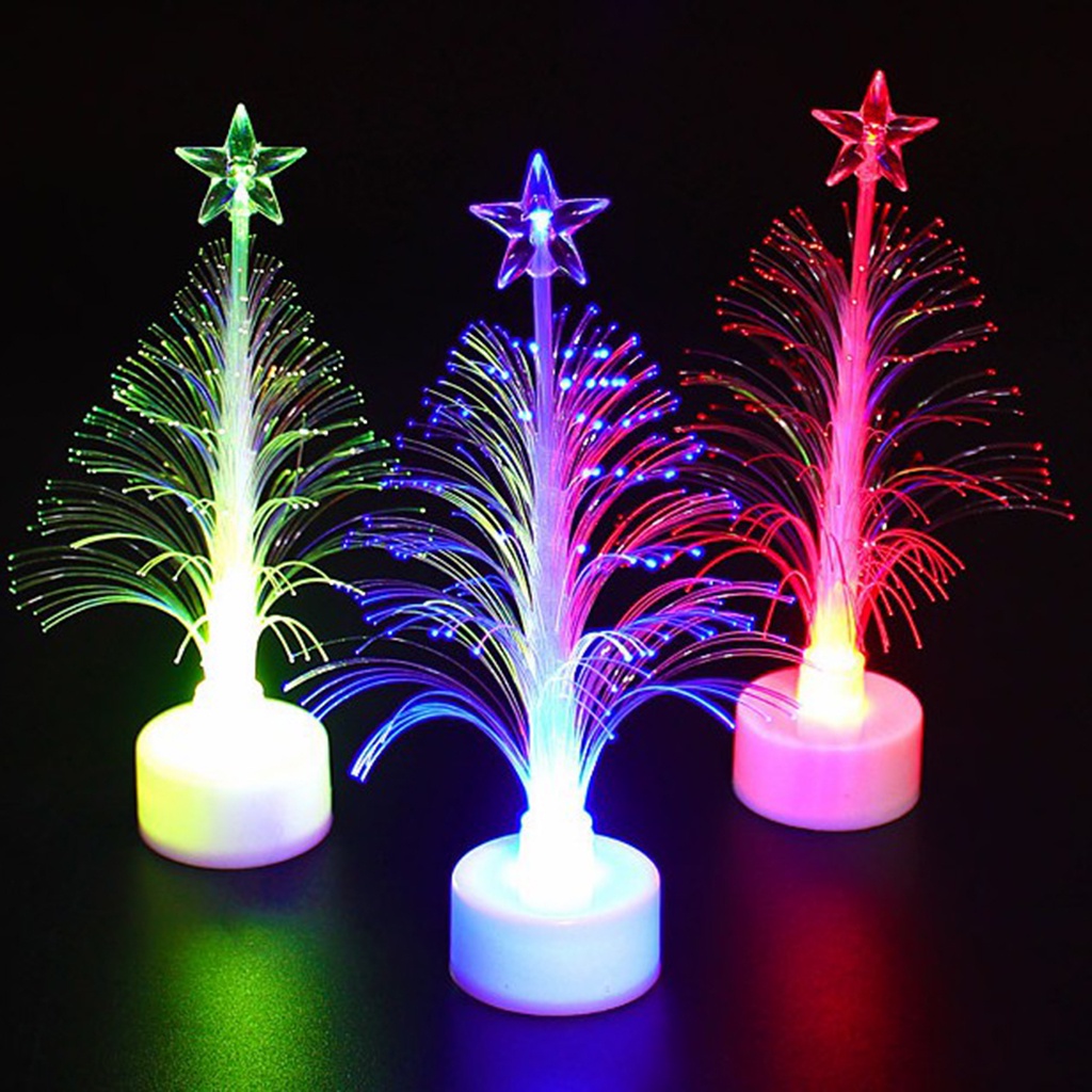 Cây Thông Giáng Sinh Mini Có Đèn LED Chạy Bằng Pin Dùng Trang Trí Nhà Cửa / Tiệc Cưới / Giáng Sinh