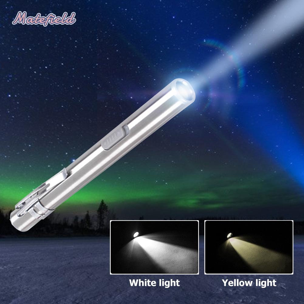 Đèn pin LED y tế mini dạng bút bỏ túi sạc USB tiện lợi