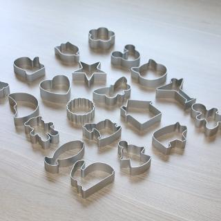 Set 28 khuôn cắt bánh quy bằng nhôm kiểu dáng dễ thương DIY