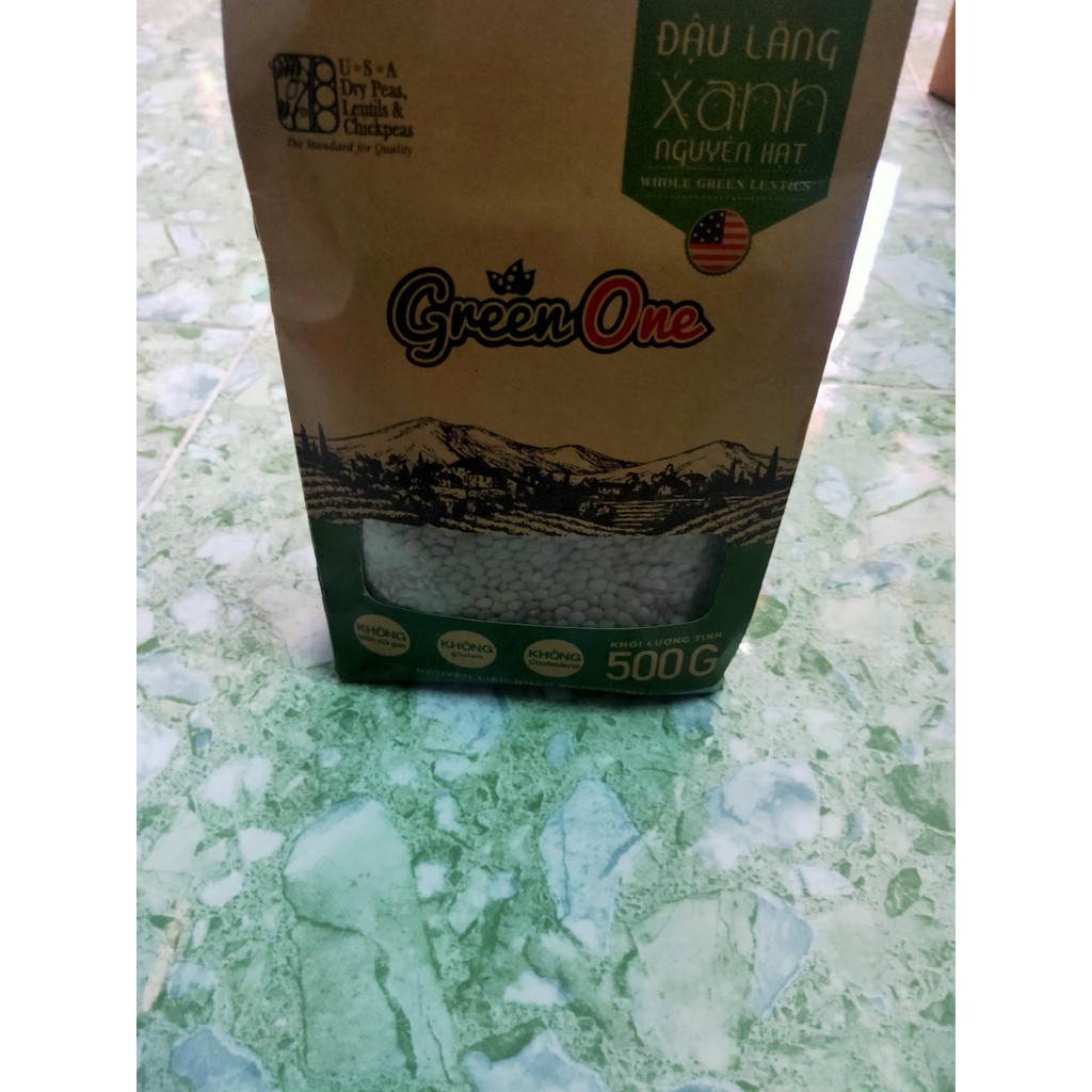 Đậu Lăng Xanh Nguyên Hạt Green One 500G