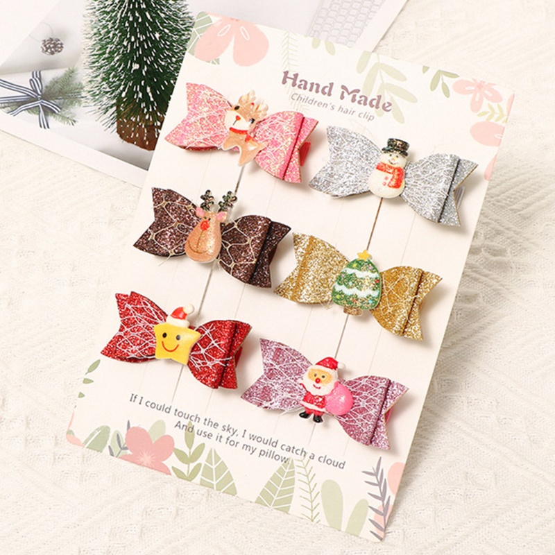 Kẹp Tóc Hình Giáng Sinh Lấp Lánh Dễ Thương