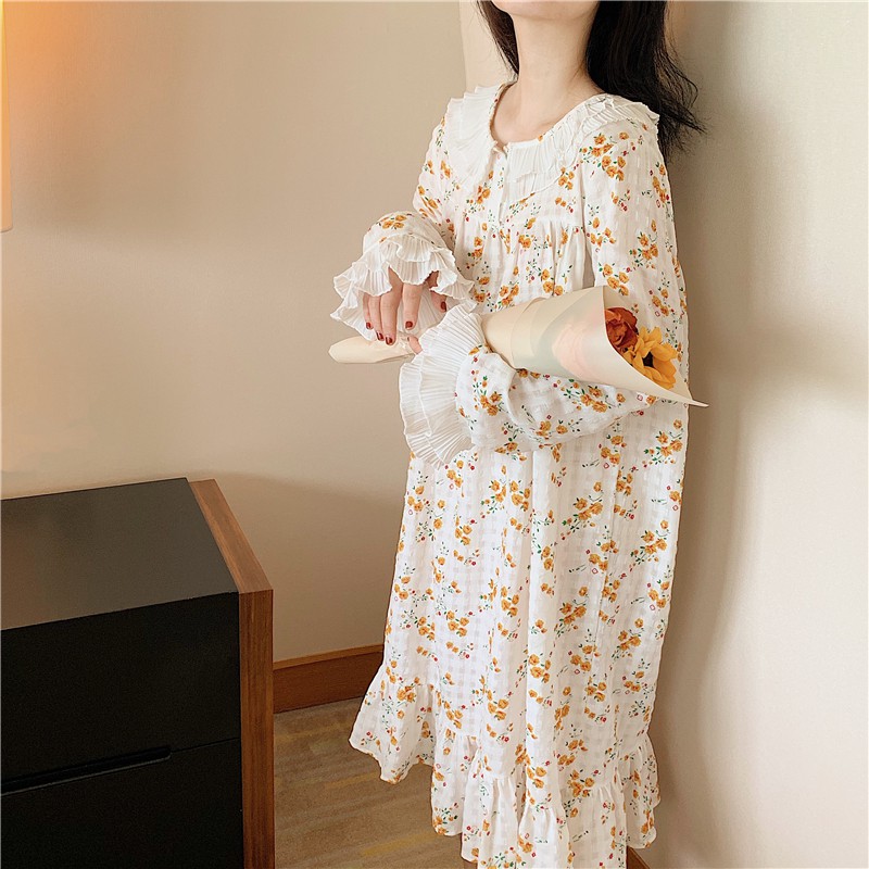 ( ORDER ) Váy ngủ tiểu thư họa tiết xinh ulzzang AK1102 | BigBuy360 - bigbuy360.vn