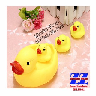 ĐỒ CHƠI NHÀ TẮM ĐÀN VỊT MẸ CON VÀNG