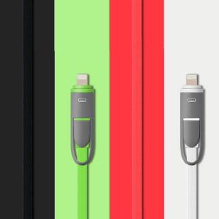 Dây Cáp Sạc 2 Trong 1 Cho Iphone Android