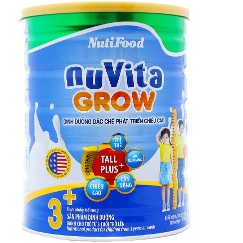 Sữa bột Nuvita Grow 3+ lon 900g