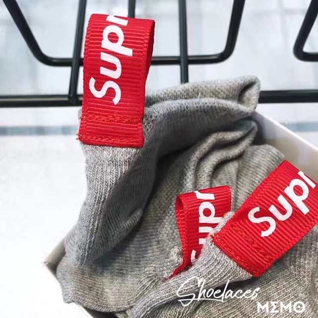 Combo Tất Supreme Cổ Ngắn Full Box- Tất Dệt Kim Chất Lượng