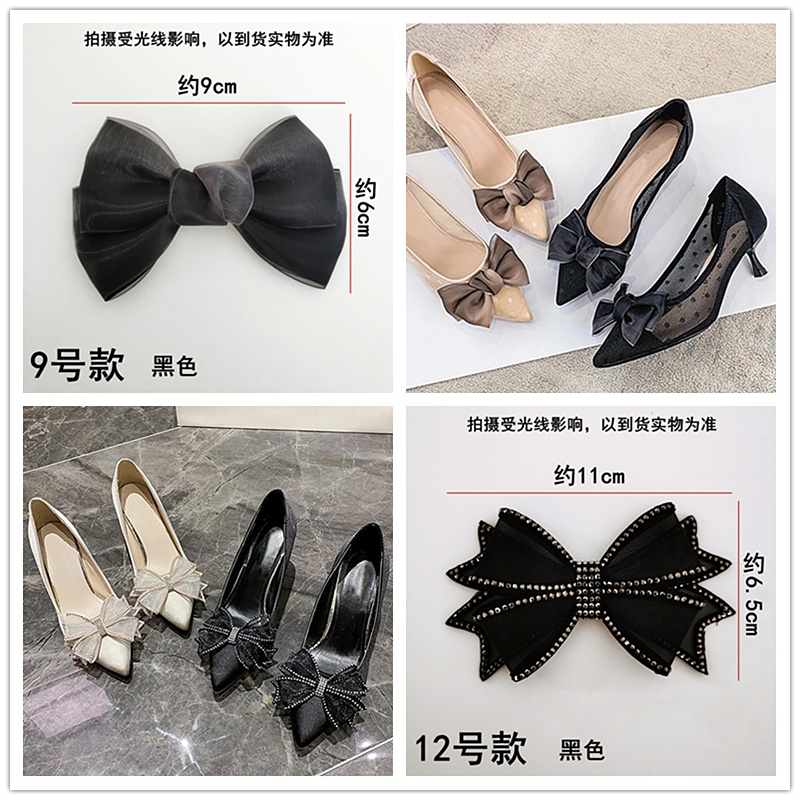 Phụ Kiện trên. Dây Ruy Băng Đính Nơ Trang Trí Giày Dễ Thương