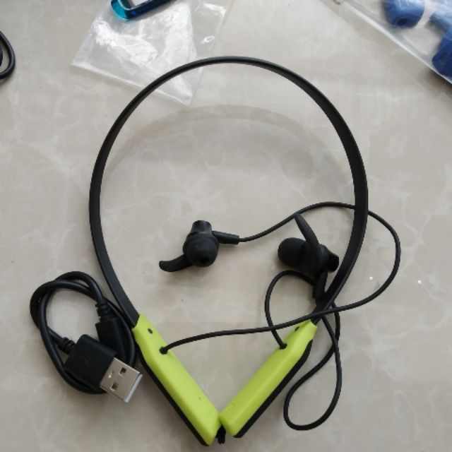 Tai nghe Bluetooth Mozard Flex4 Đen Xanh