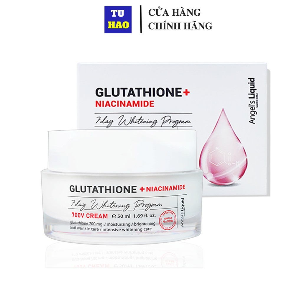 Kem dưỡng trắng giảm nám Angel Liquid Glutathione Plus Niacinamide 700 V Cream 50ml