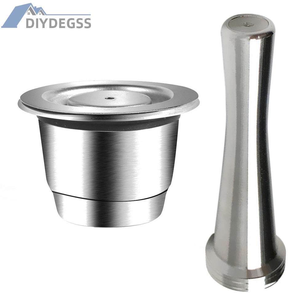 Viên Nén Cà Phê Bằng Thép Không Gỉ Có Thể Tái Sử Dụng Kèm Muỗng Cho Nespresso
