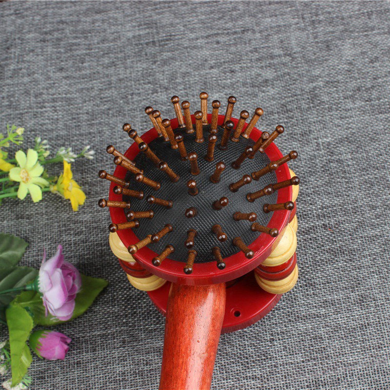 Cây lăn massage lưng bằng gỗ