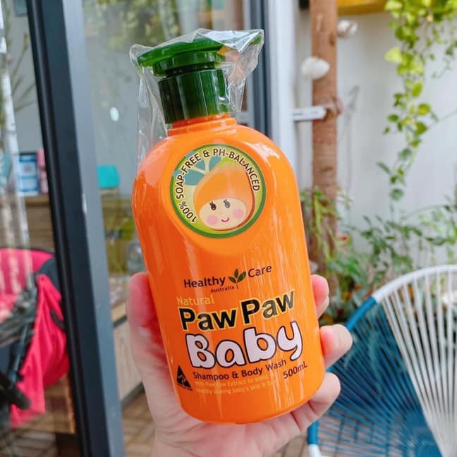 Sữa Tắm Gội Đu Đủ Paw Paw Baby Healthy Care Úc 500ML - Sữa Tắm Gội Organic Úc