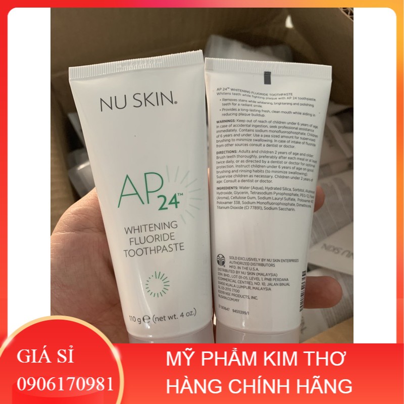 (Chuyên Sỉ GIÁ TỐT NHẤT) (KEM TIẾNG ANH) Kem đánh răng AP24 của Nuskin