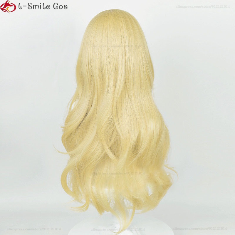 Bộ Tóc Giả Xoăn Màu Vàng Bằng Sợi Tổng Hợp Kháng Nhiệt Hóa Trang Nhân Vật Anime Misscoo Miyazono Kaori