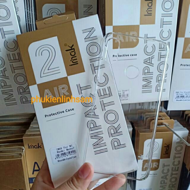 Ốp lưng imak xịn Redmi note4 Trong cứng Phủ nano chống xước không ố vàng